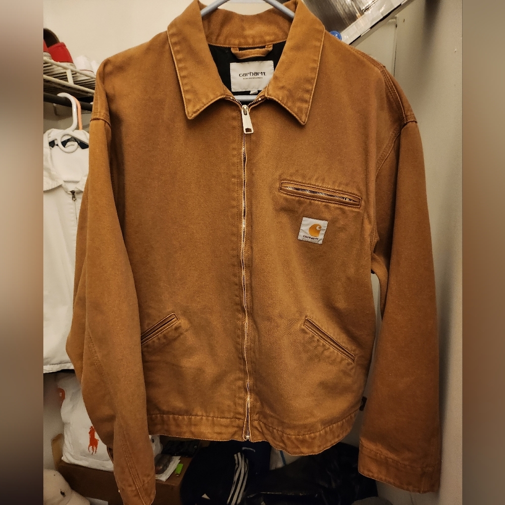 Carhartt Jacket Detroit Duck Hamilton Brown Large Reg.